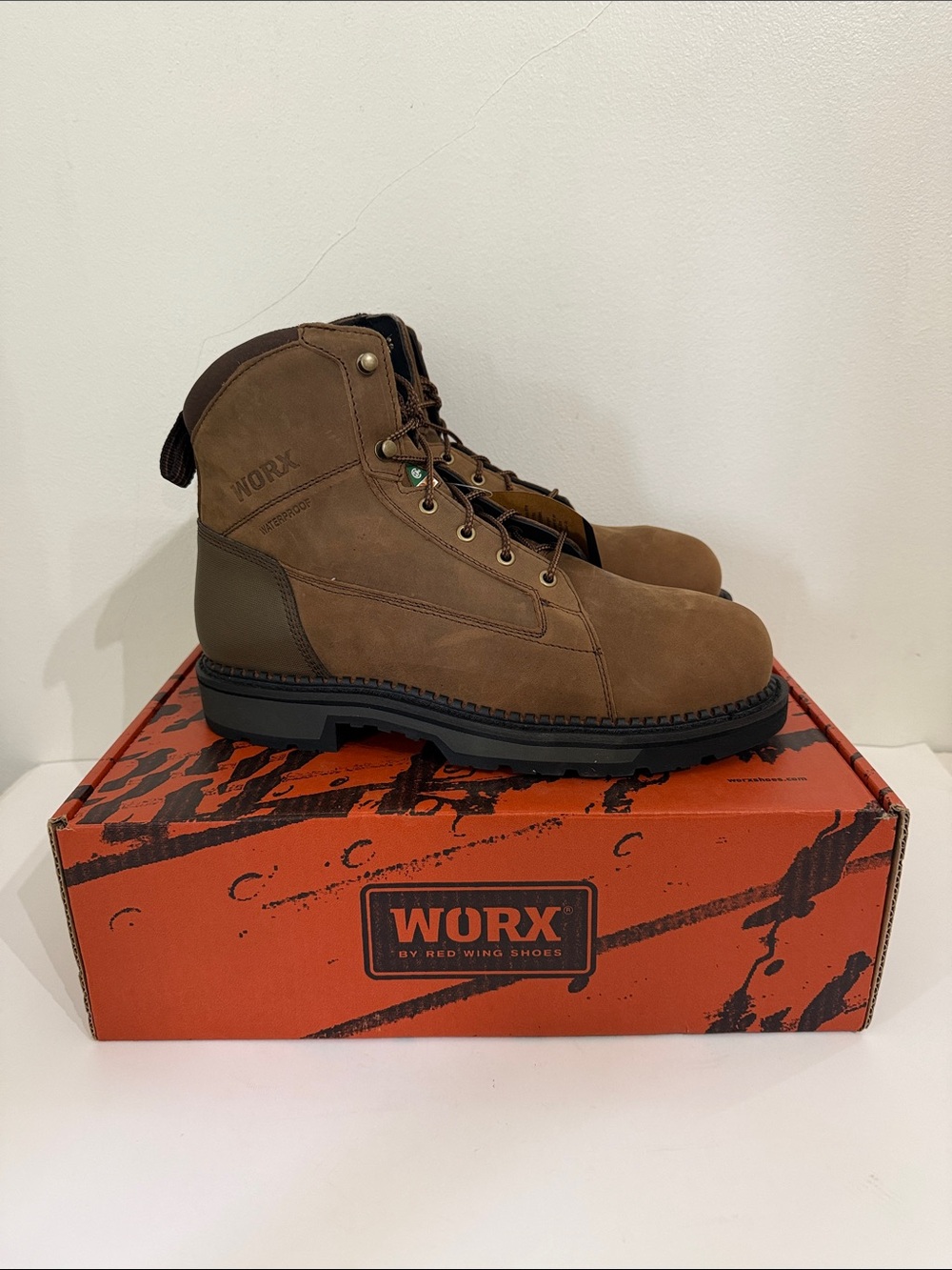 Red Wing Worx Boots AXIL Mens Size 10W 6in Waterproof CSA Safety Toe Industrial